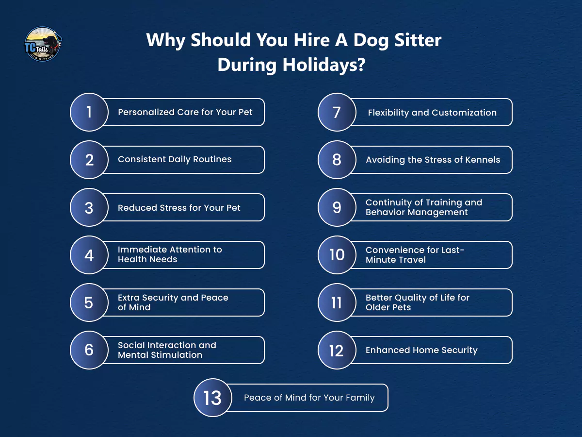 why should you hire a dog sitter during holidays