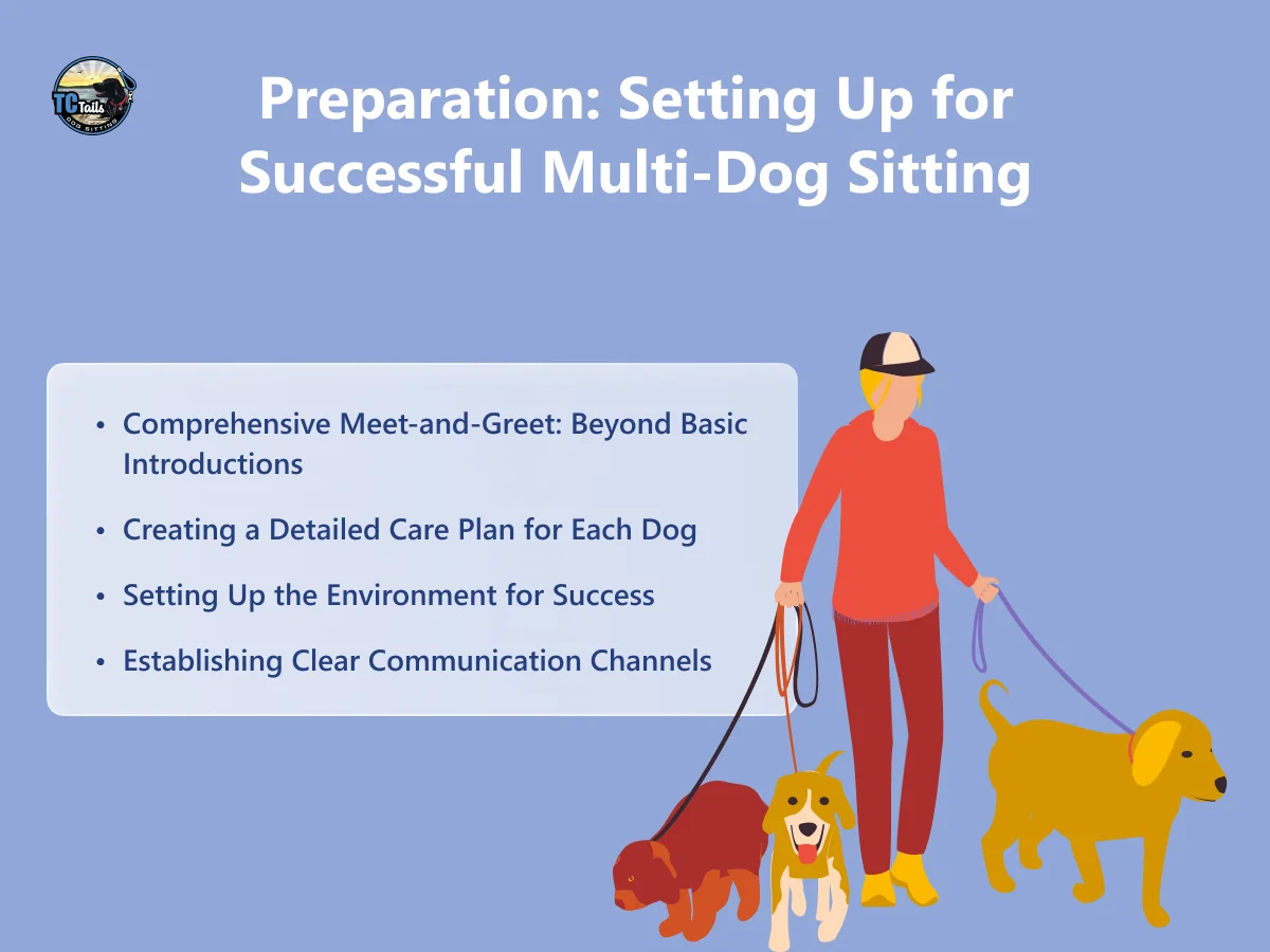 Preparation: Setting the Stage for Successful Multi-Dog Sitting