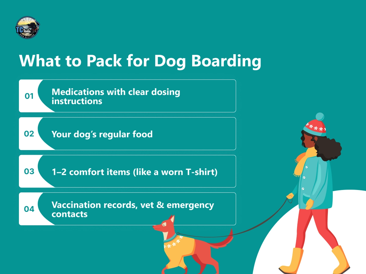 What to Pack for Dog Boarding